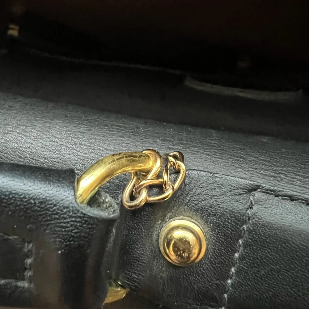 Jack Georges Classic Black Leather Briefcase - Picture 11 of 16